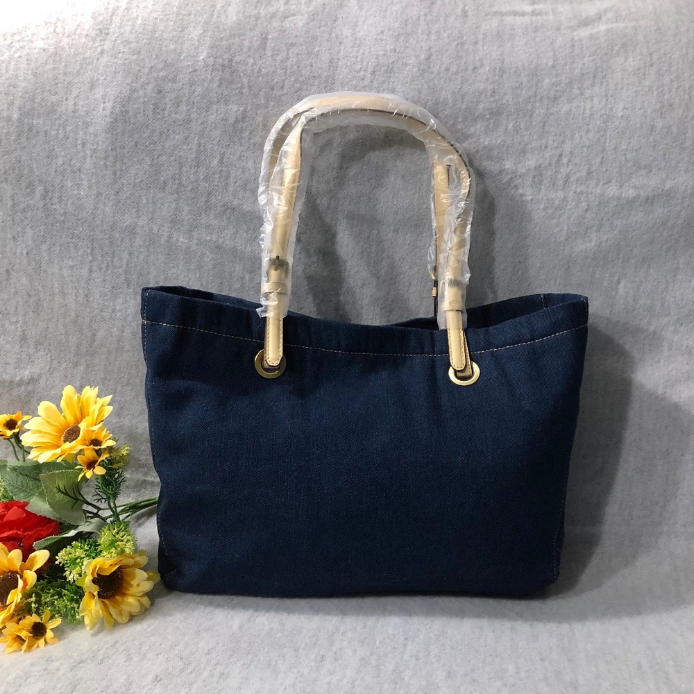 NWOT - Dark Navy Denim Tote Bag